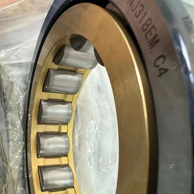 NJ318 M EM E Brass Steel Cage Cylindrical Roller Bearing